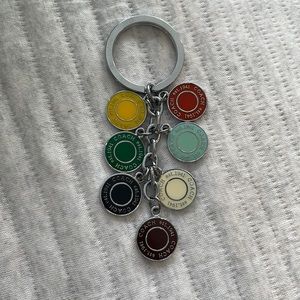 COACH Colorful Circles Keychain
